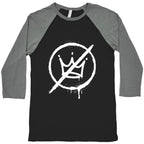 No Kings Crown Anti Trump Baseball Tee