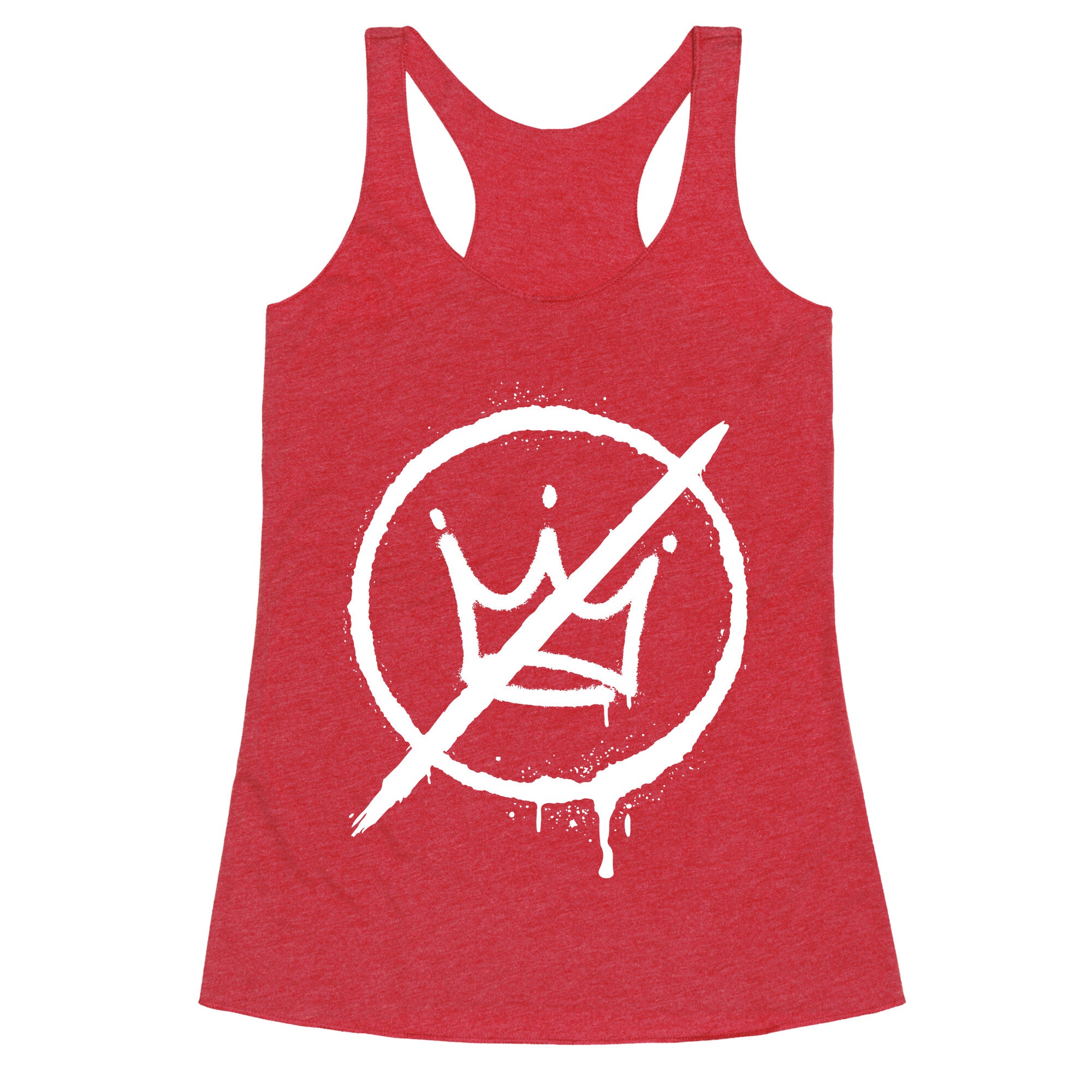 No Kings Crown Anti Trump Racerback Tank