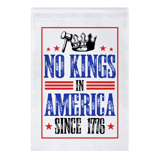 No Kings In America Crown Garden Flag