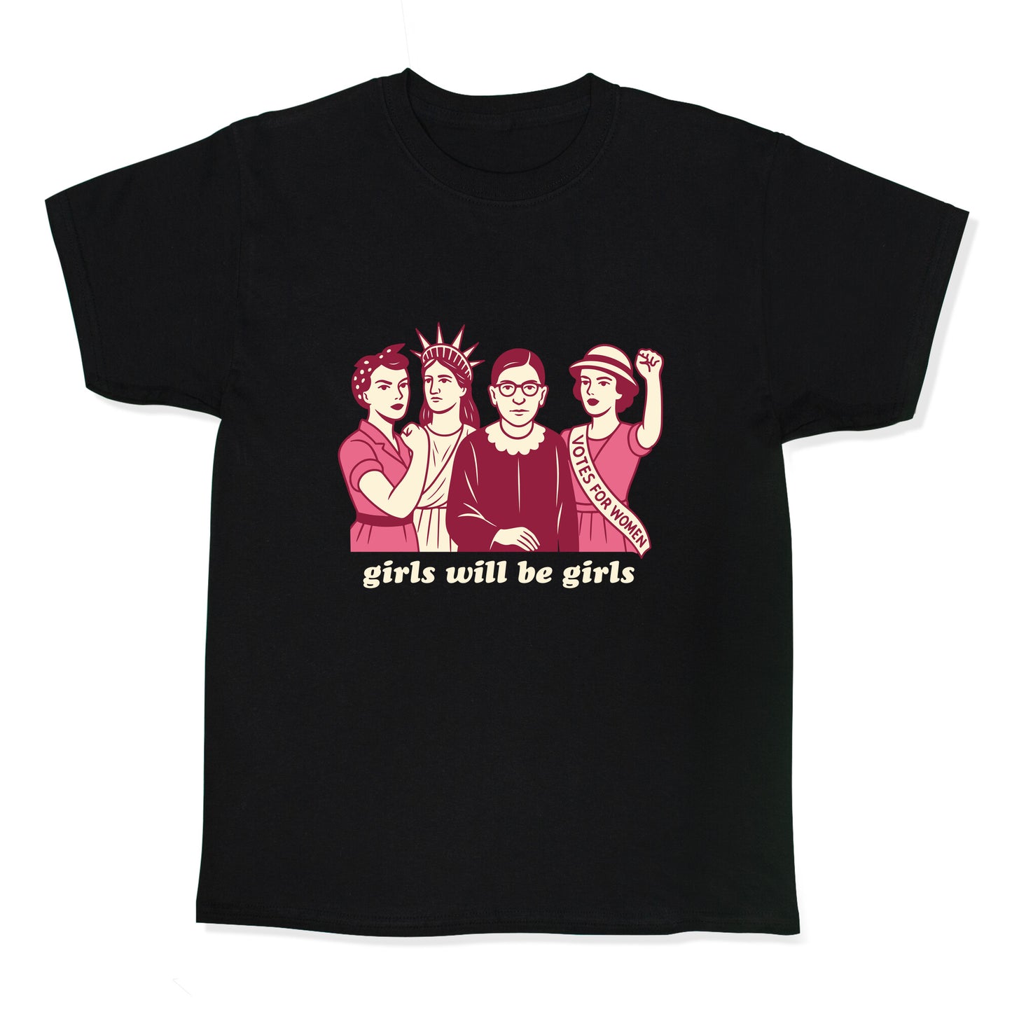 Girls Will Be Girls Fourth of July Kids Tee