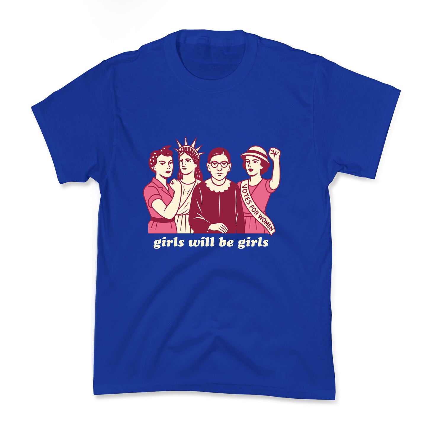 Girls Will Be Girls Fourth of July Kids Tee