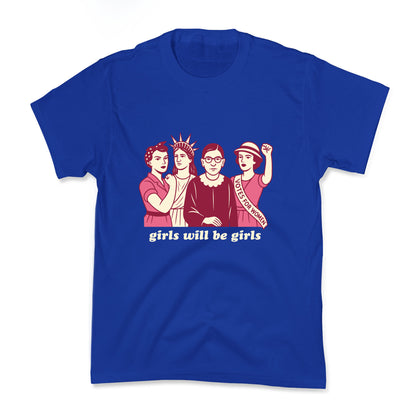 Girls Will Be Girls Fourth of July Kids Tee