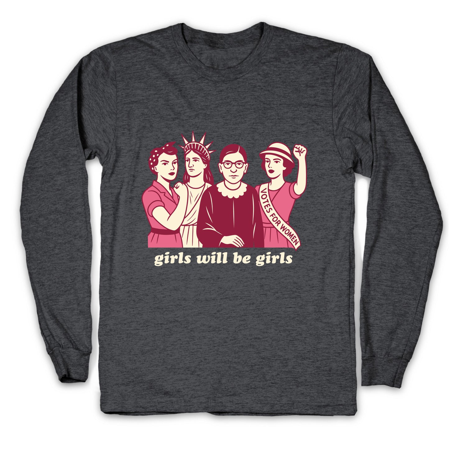 Girls Will Be Girls Fourth of July Longsleeve Tee