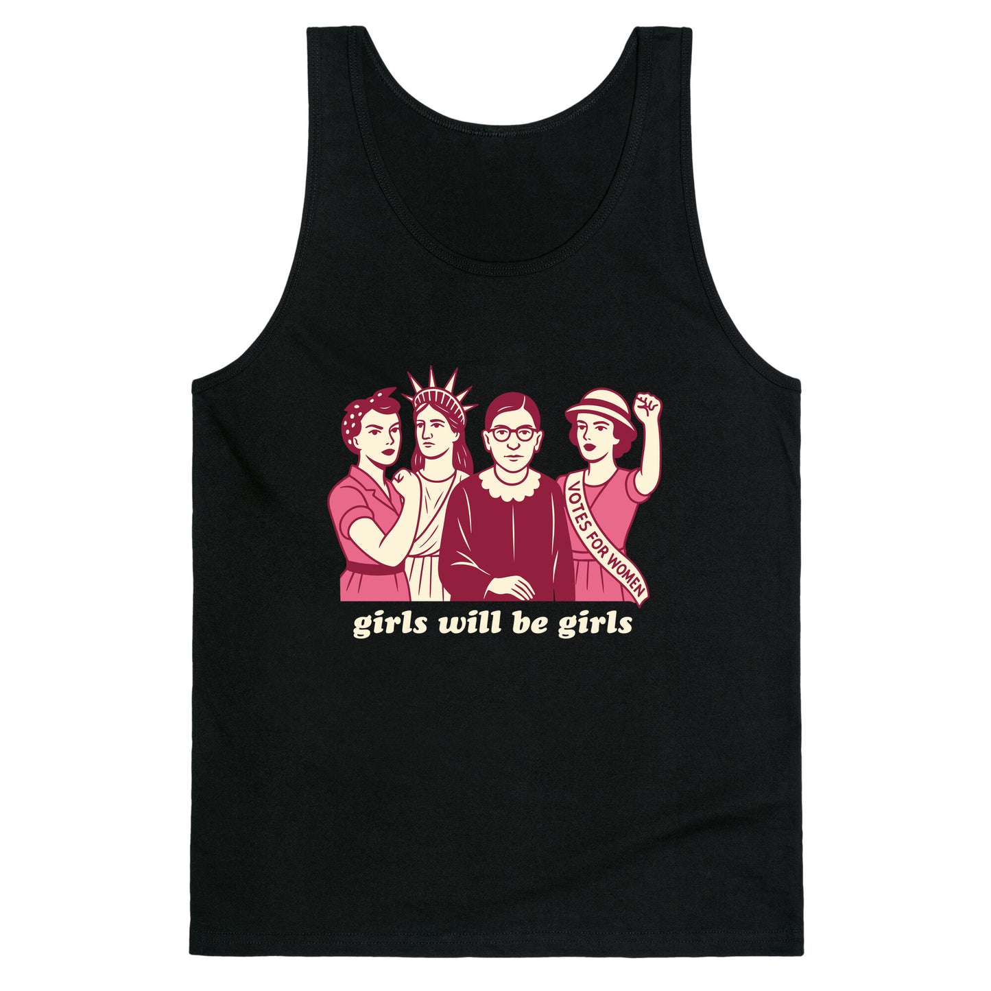 Girls Will Be Girls Fourth of July Tank Top