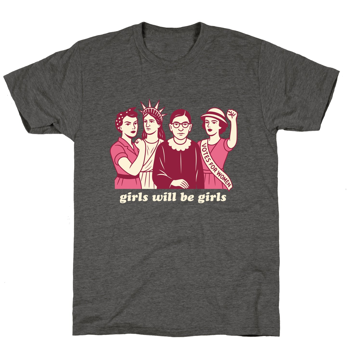 Girls Will Be Girls Fourth of July Unisex Triblend Tee