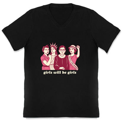 Girls Will Be Girls Fourth of July V-Neck