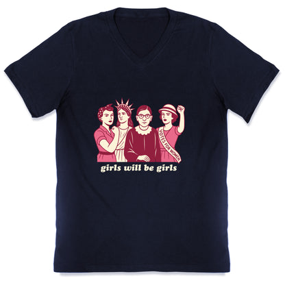 Girls Will Be Girls Fourth of July V-Neck