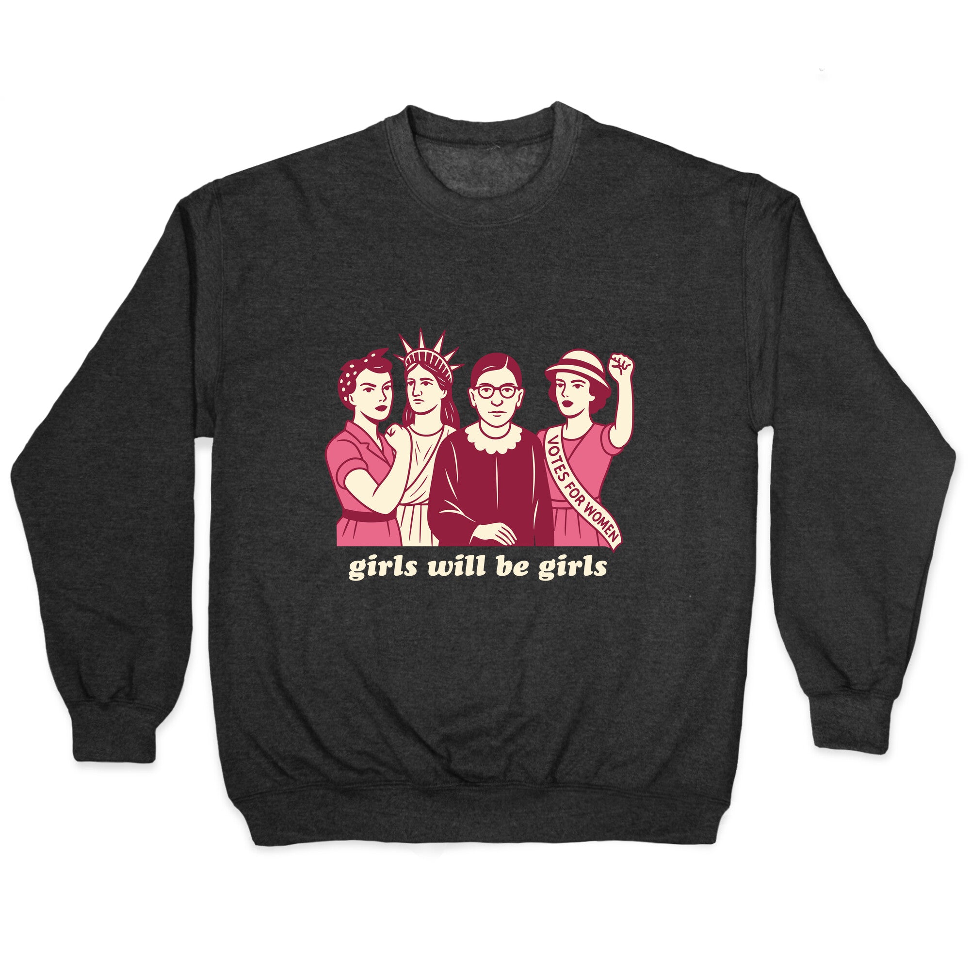 Girls Will Be Girls Fourth of July Crewneck Sweatshirt