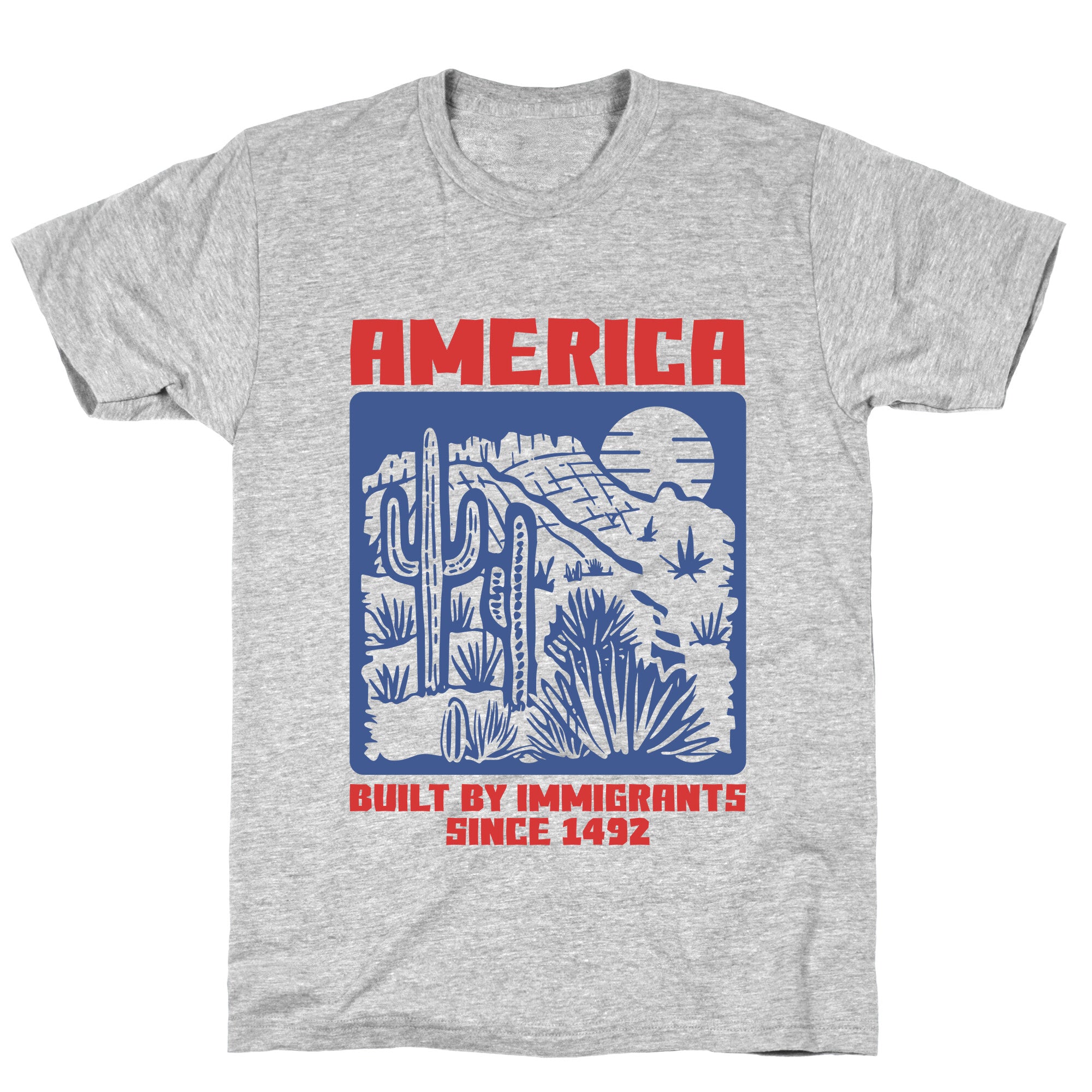 America Built By Immigrants July 4th T-Shirt