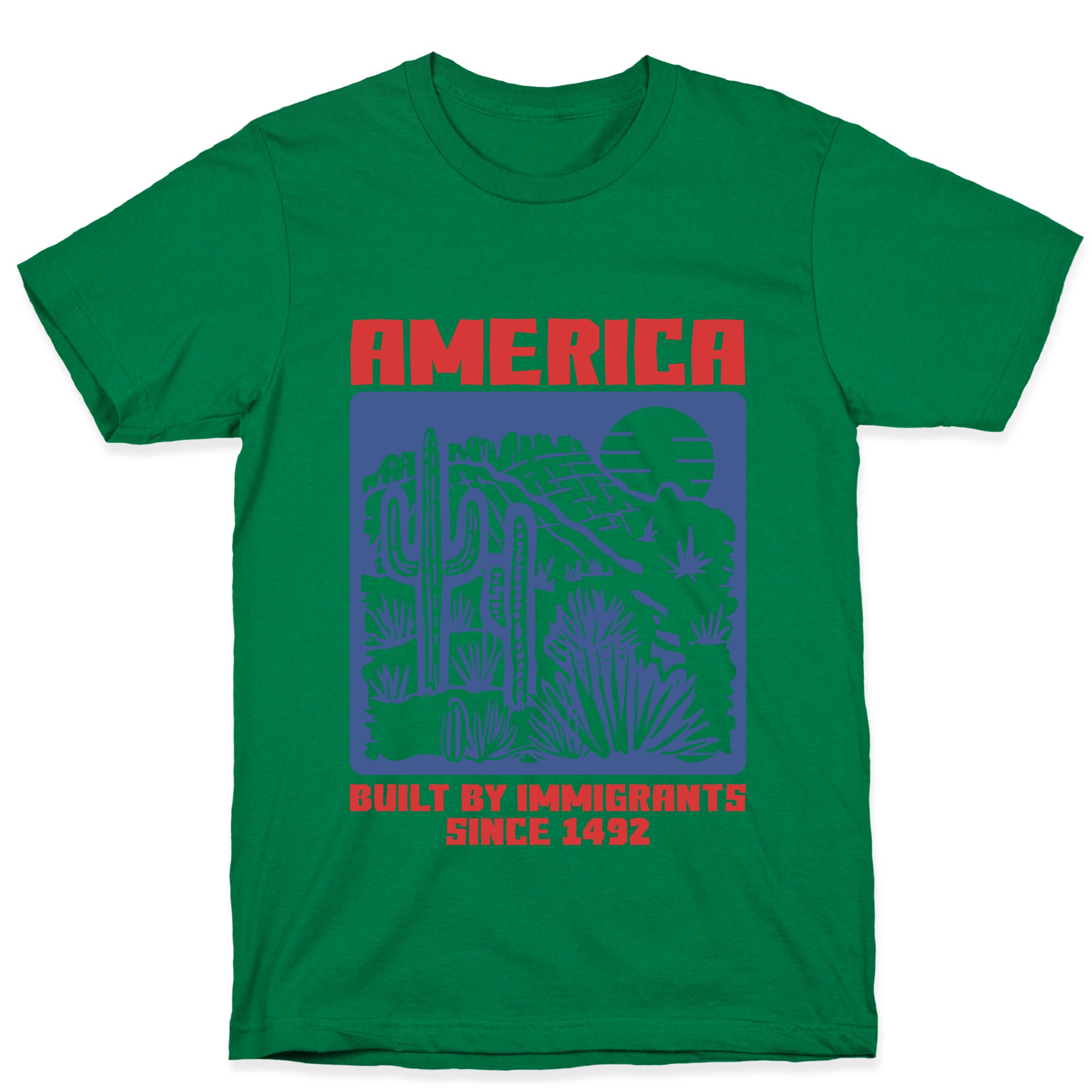 America Built By Immigrants July 4th T-Shirt