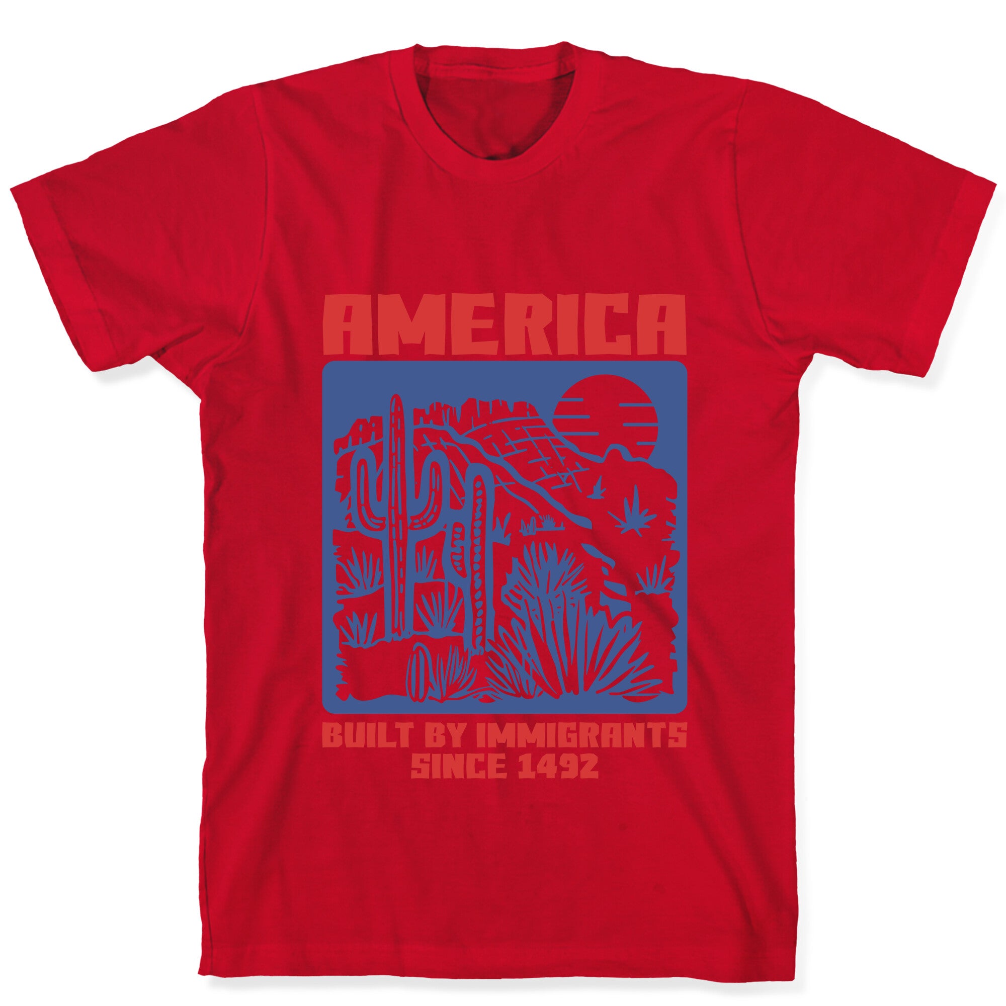 America Built By Immigrants July 4th T-Shirt