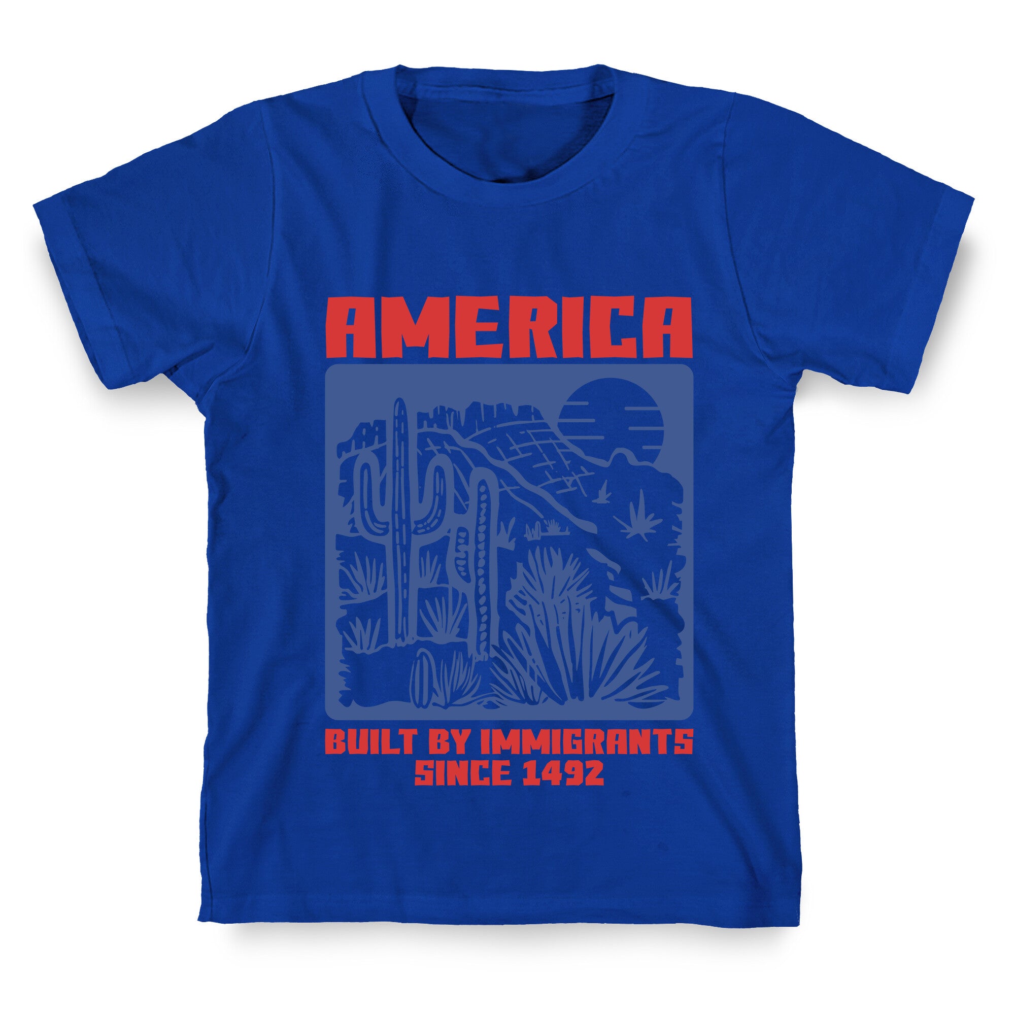 America Built By Immigrants July 4th T-Shirt
