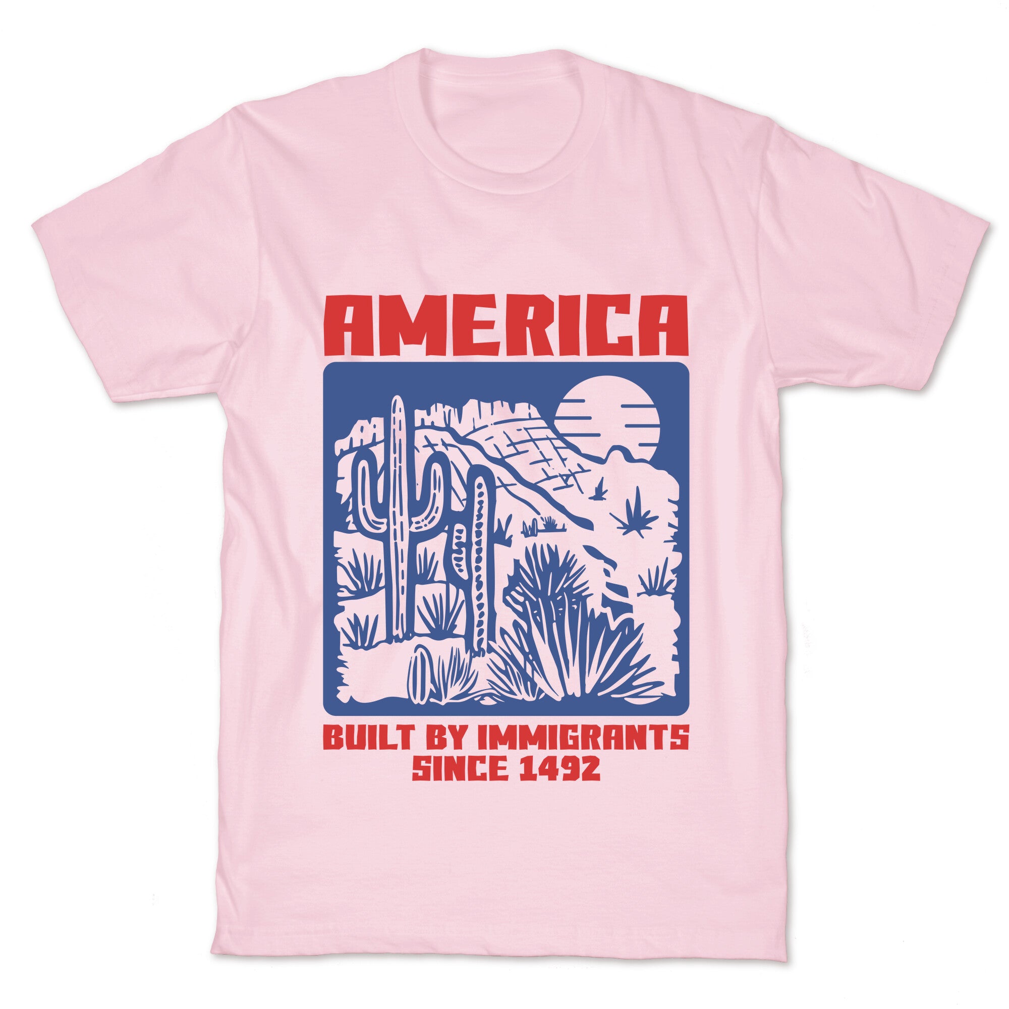 America Built By Immigrants July 4th T-Shirt