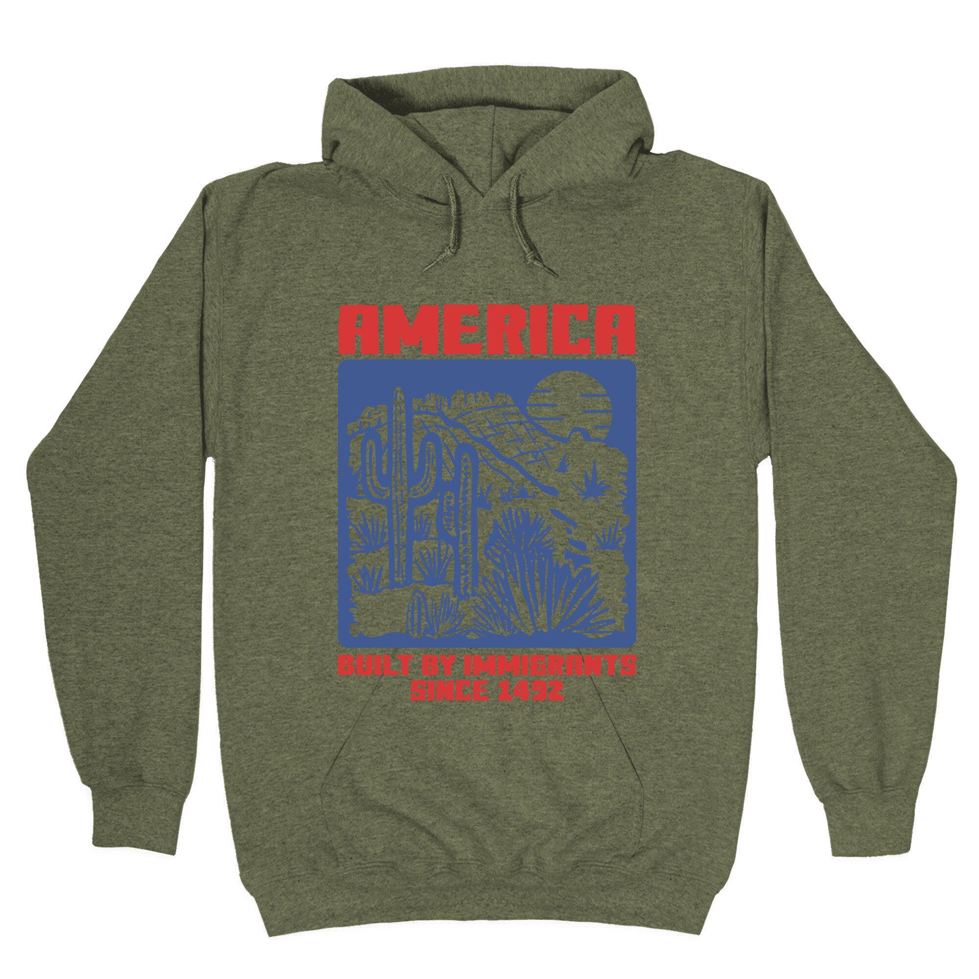 America Built By Immigrants July 4th Hoodie