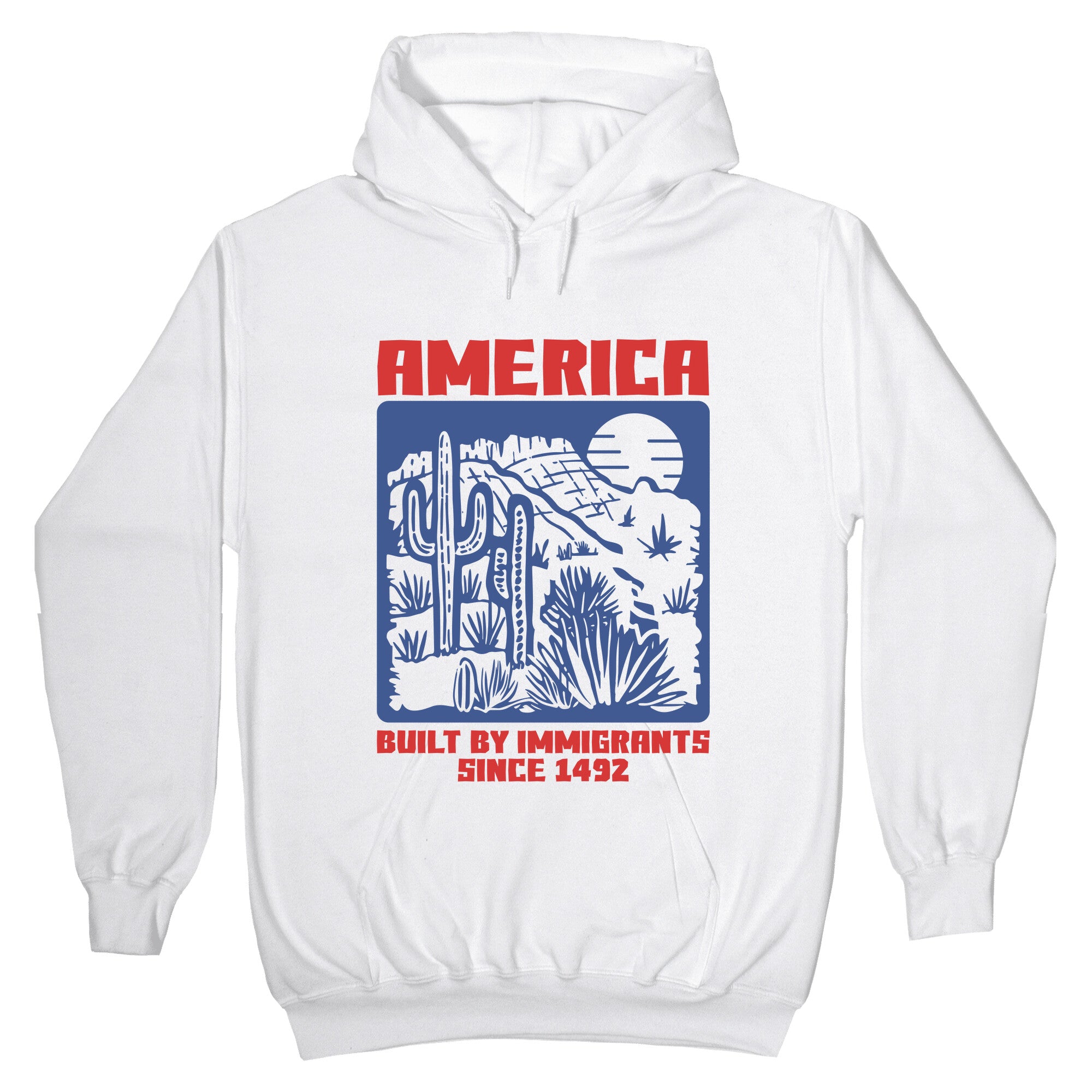 America Built By Immigrants July 4th Hoodie