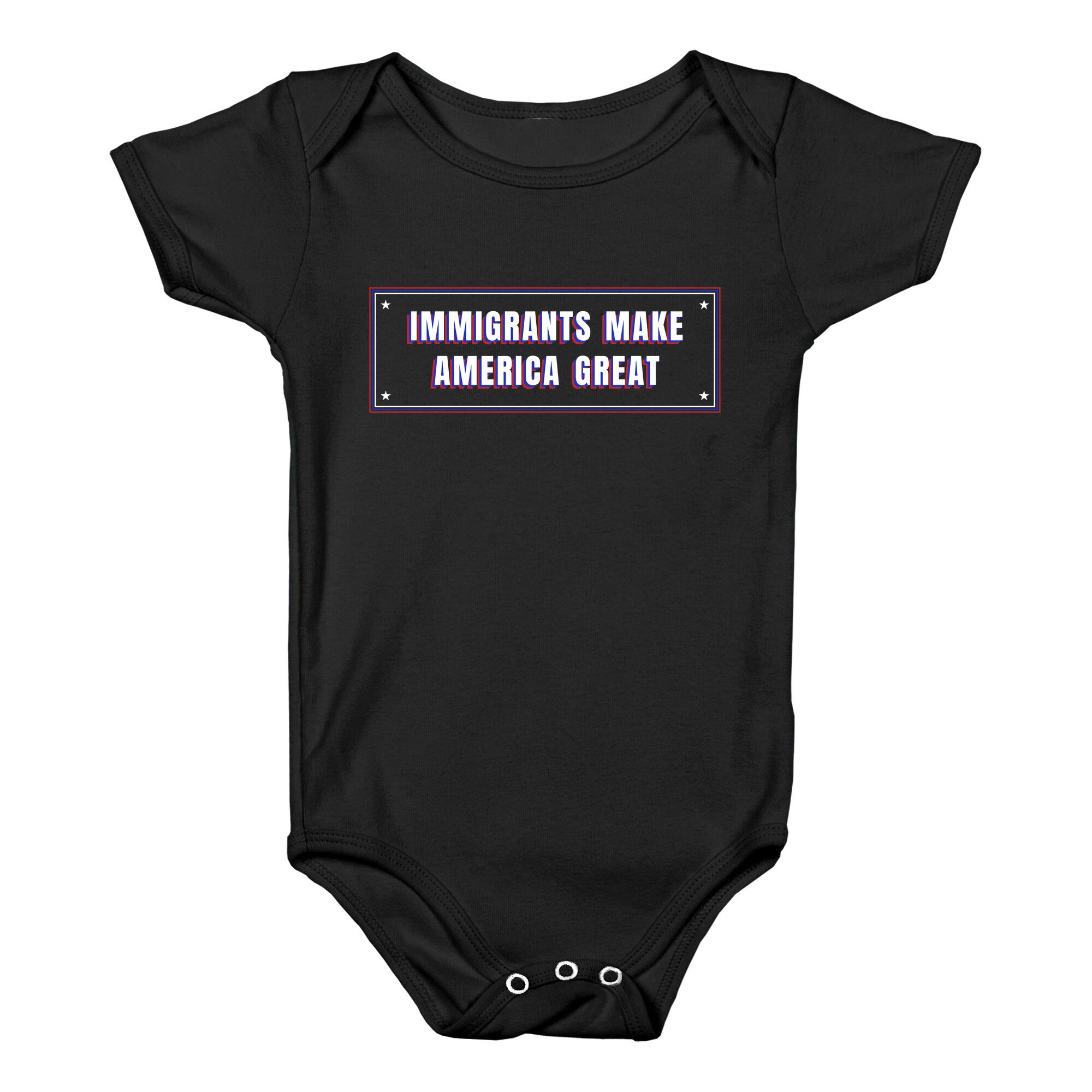 Immigrants Make America Great Anti Trump Baby One-Piece
