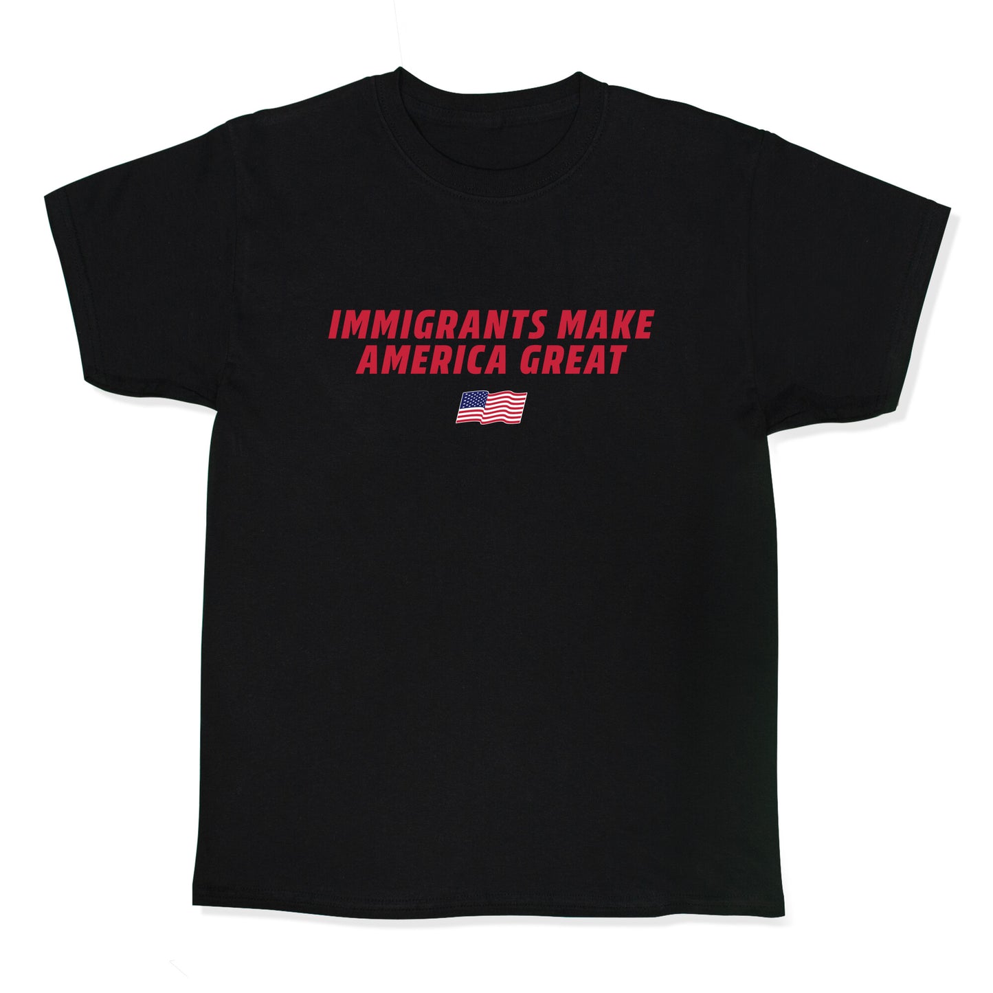 Immigrants Make America Great Flag Kids Tee