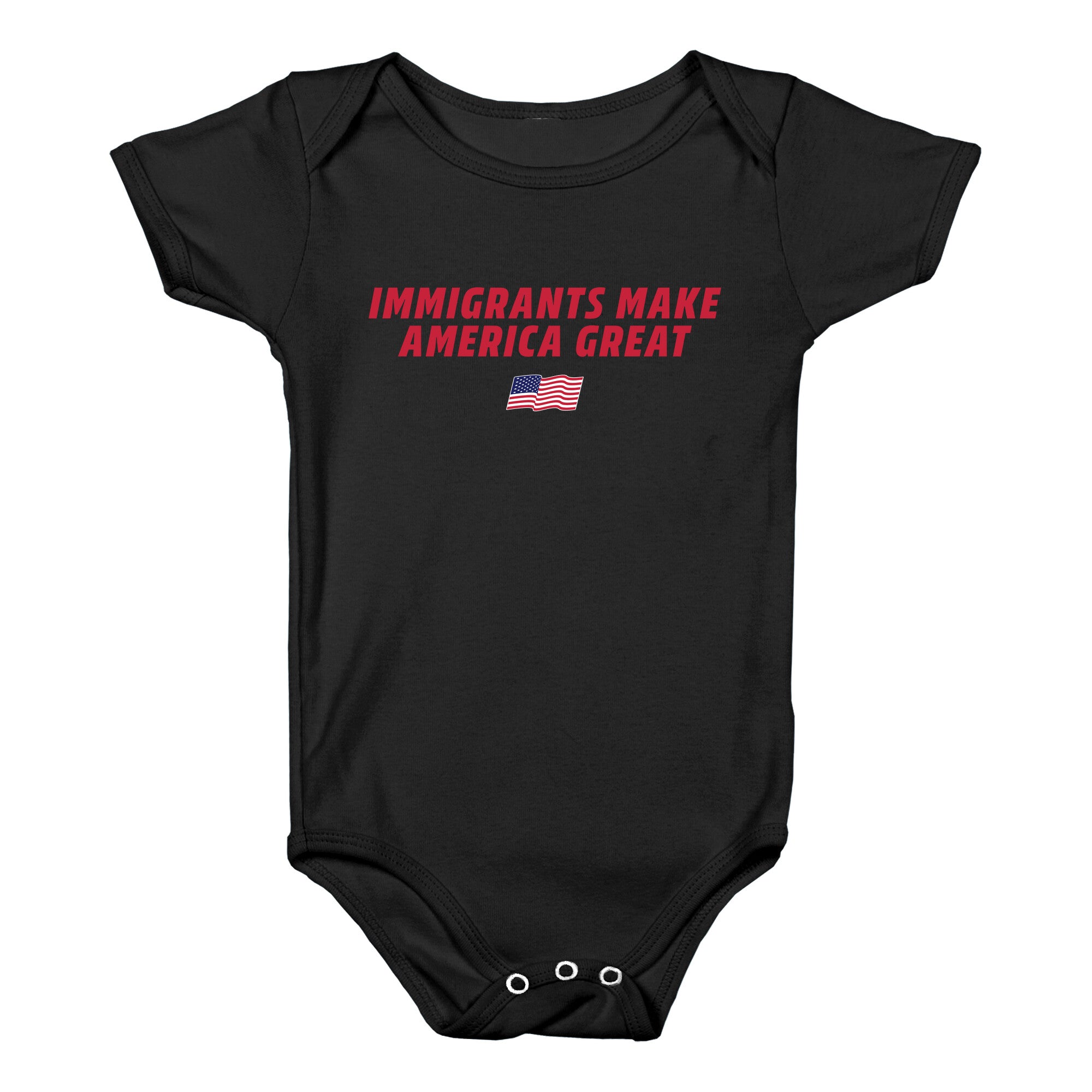 Immigrants Make America Great Flag Baby One-Piece
