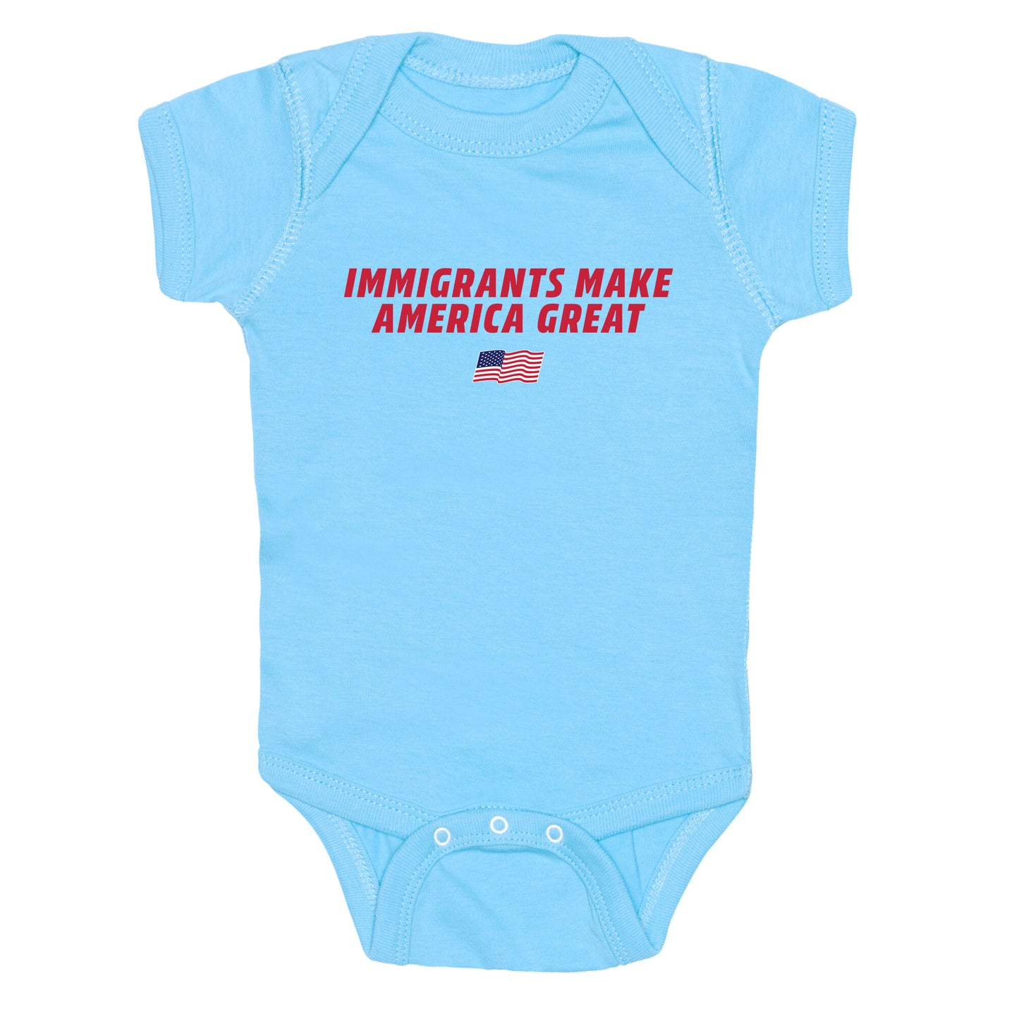 Immigrants Make America Great Flag Baby One-Piece