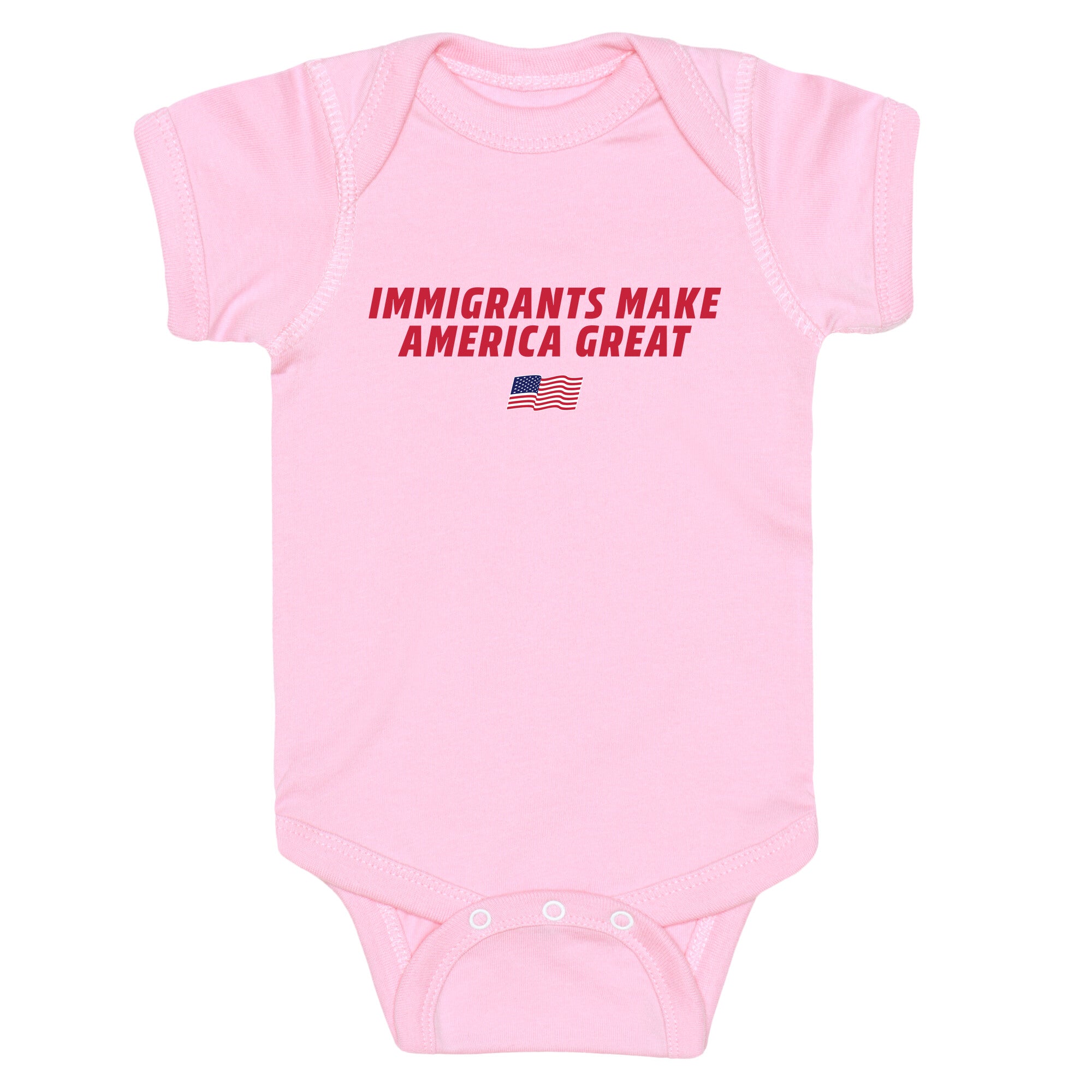 Immigrants Make America Great Flag Baby One-Piece