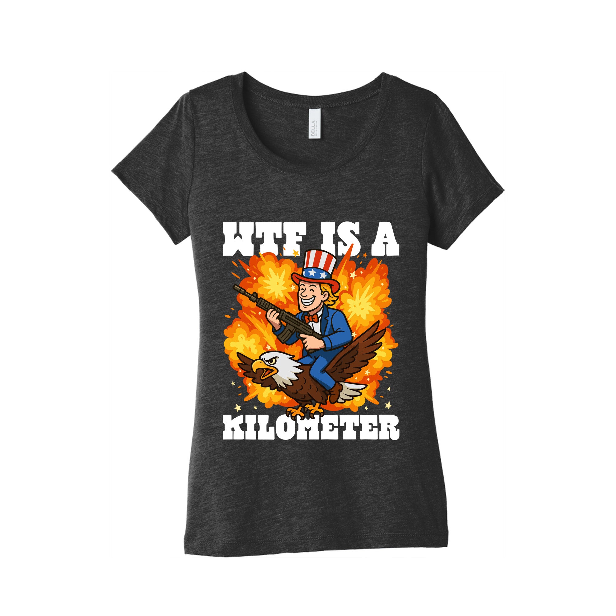 WTF Is A Kilometer Womens Triblend Tee