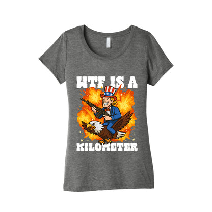 WTF Is A Kilometer Womens Triblend Tee