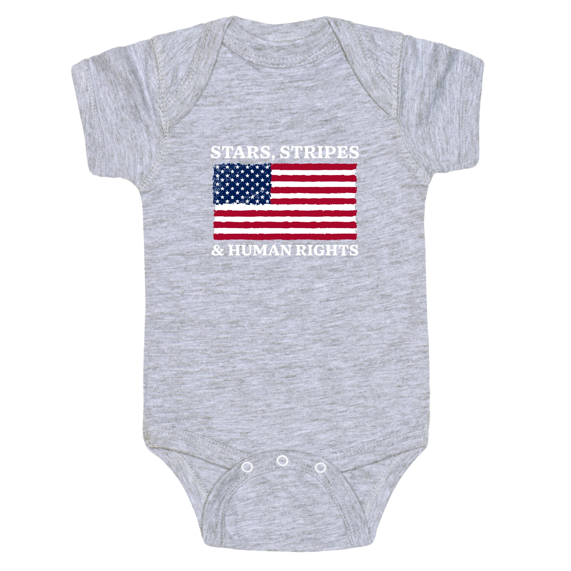 Stars Stripes And Human Rights Baby One-Piece
