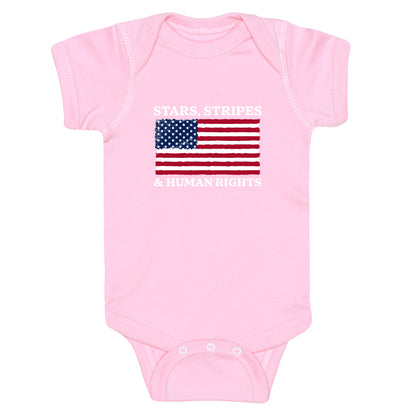 Stars Stripes And Human Rights Baby One-Piece