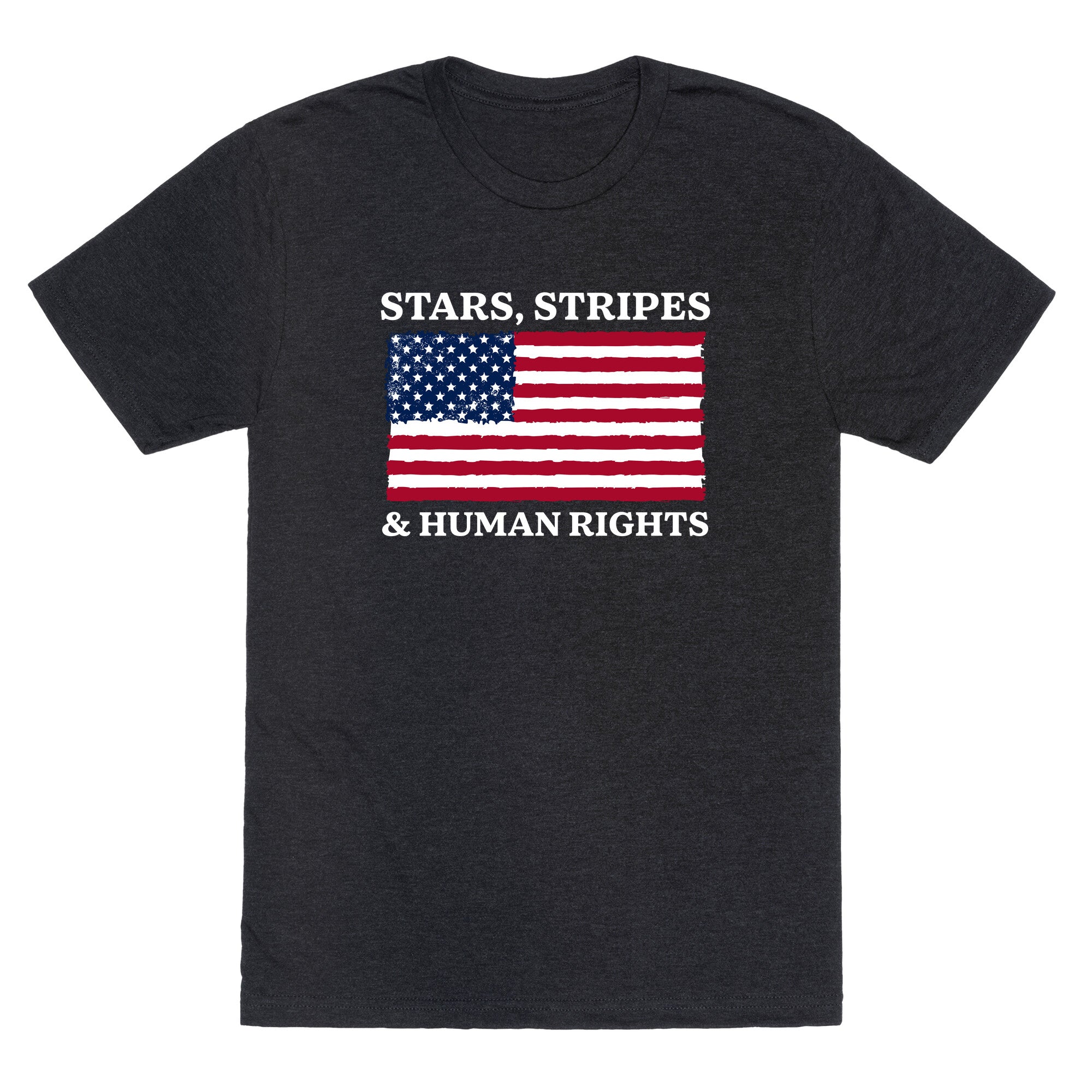 Stars Stripes And Human Rights Unisex Triblend Tee
