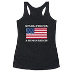 Stars Stripes And Human Rights Racerback Tank
