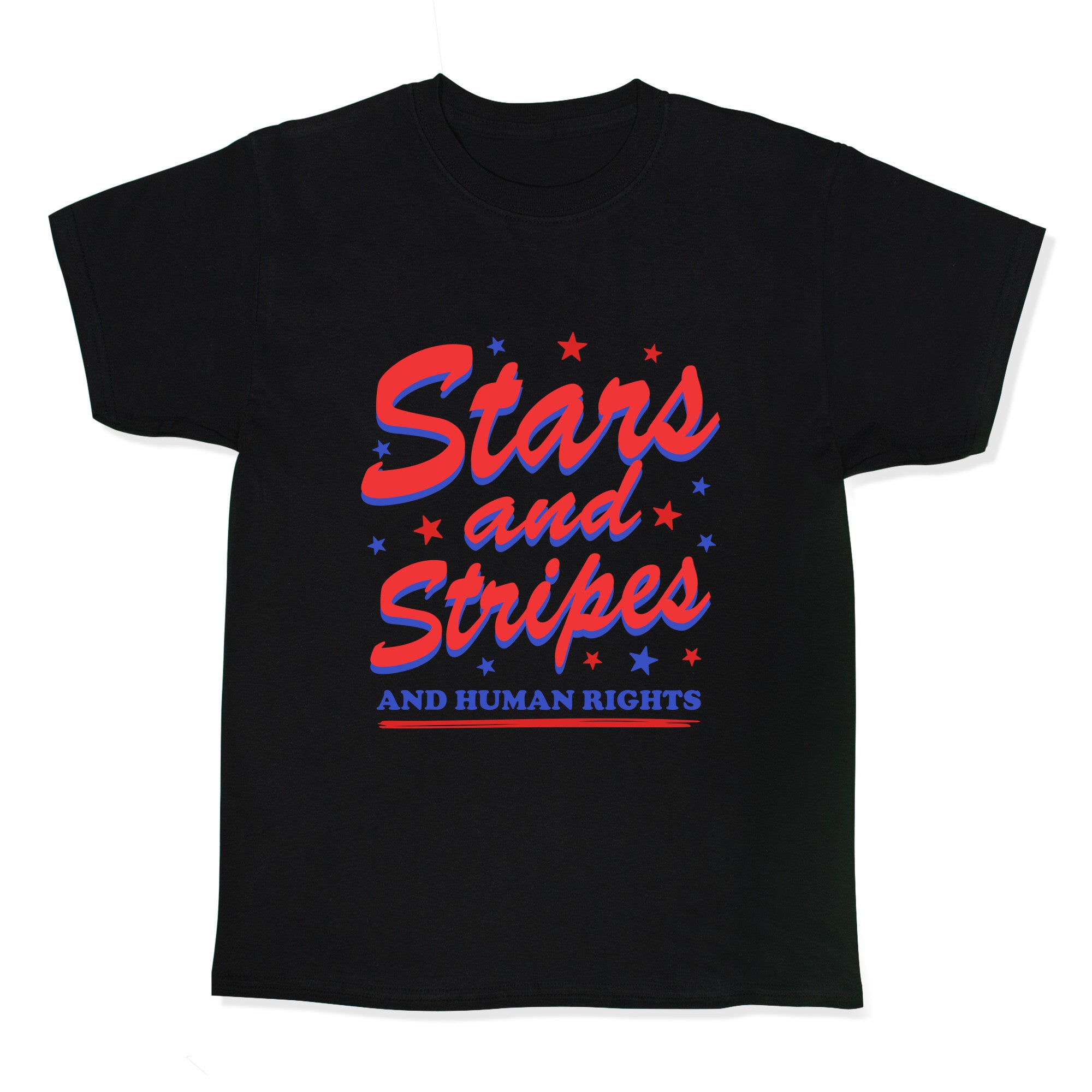 Starts Stripes Human Rights Kids Tee