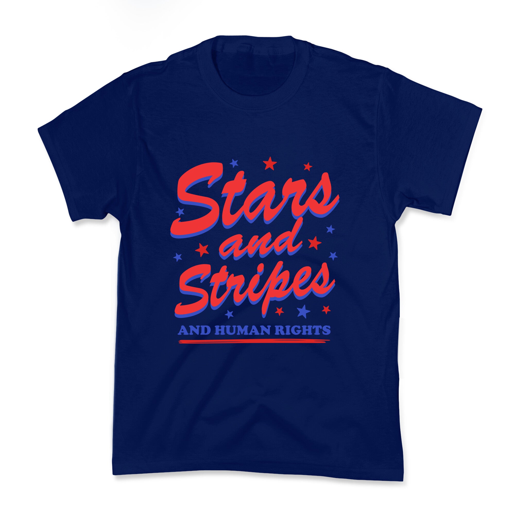 Starts Stripes Human Rights Kids Tee