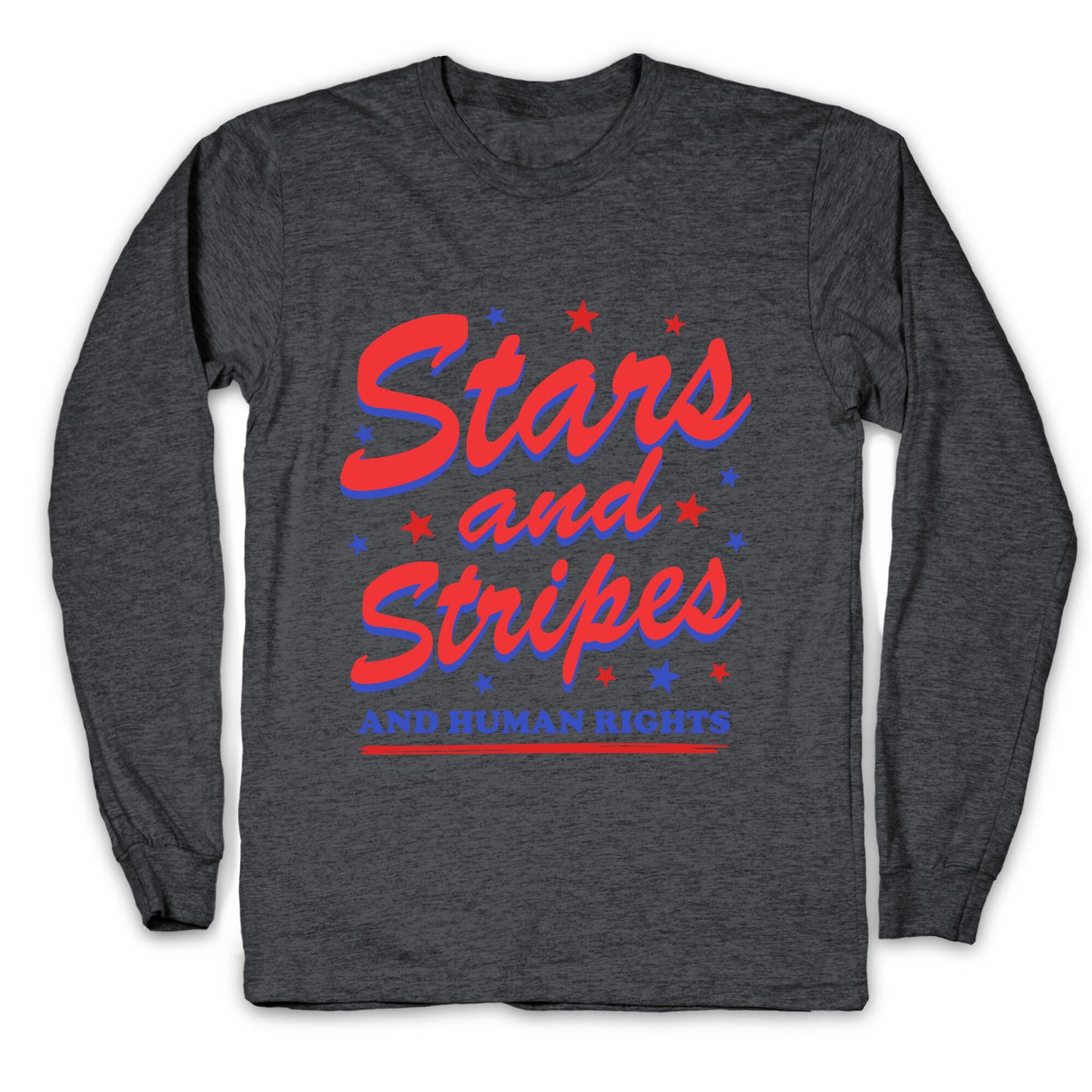 Starts Stripes Human Rights Longsleeve Tee