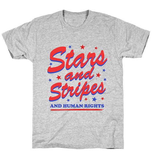 Starts Stripes Human Rights T-Shirt