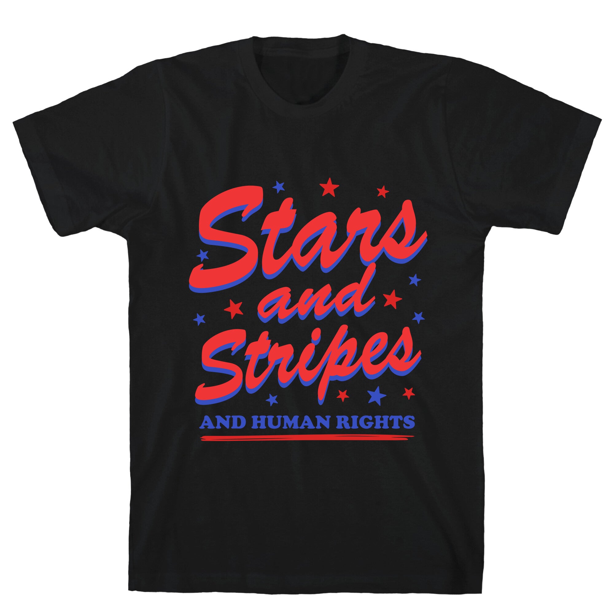 Starts Stripes Human Rights T-Shirt