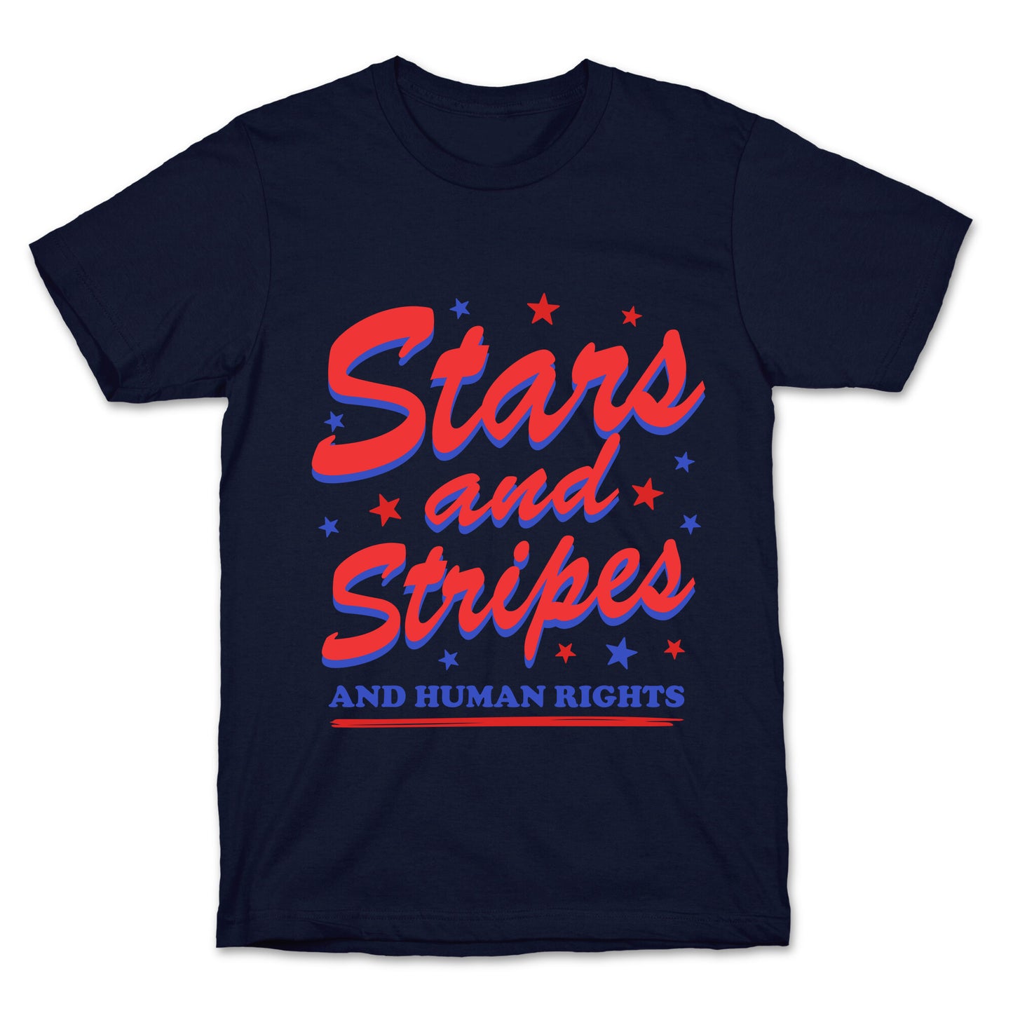 Starts Stripes Human Rights T-Shirt