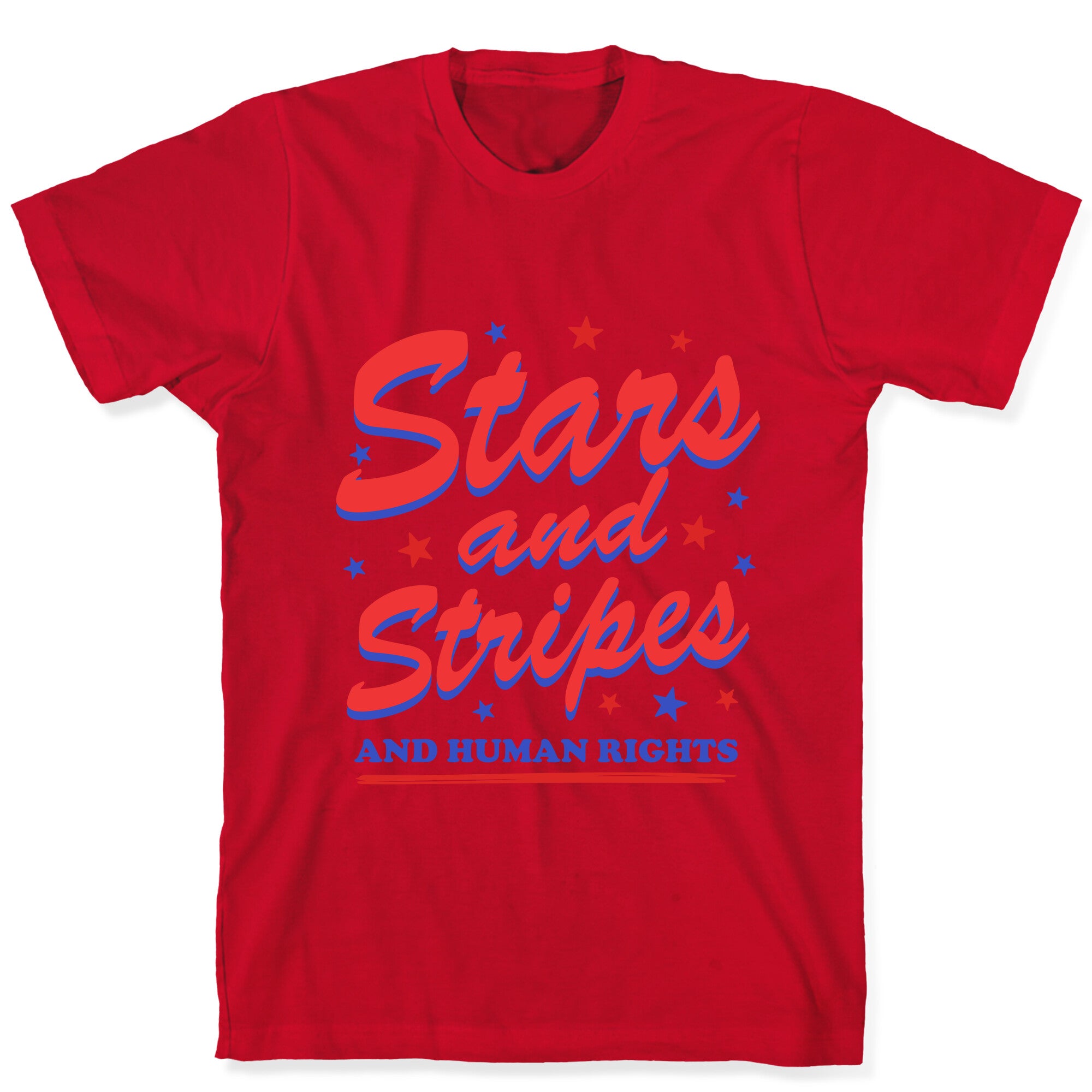Starts Stripes Human Rights T-Shirt