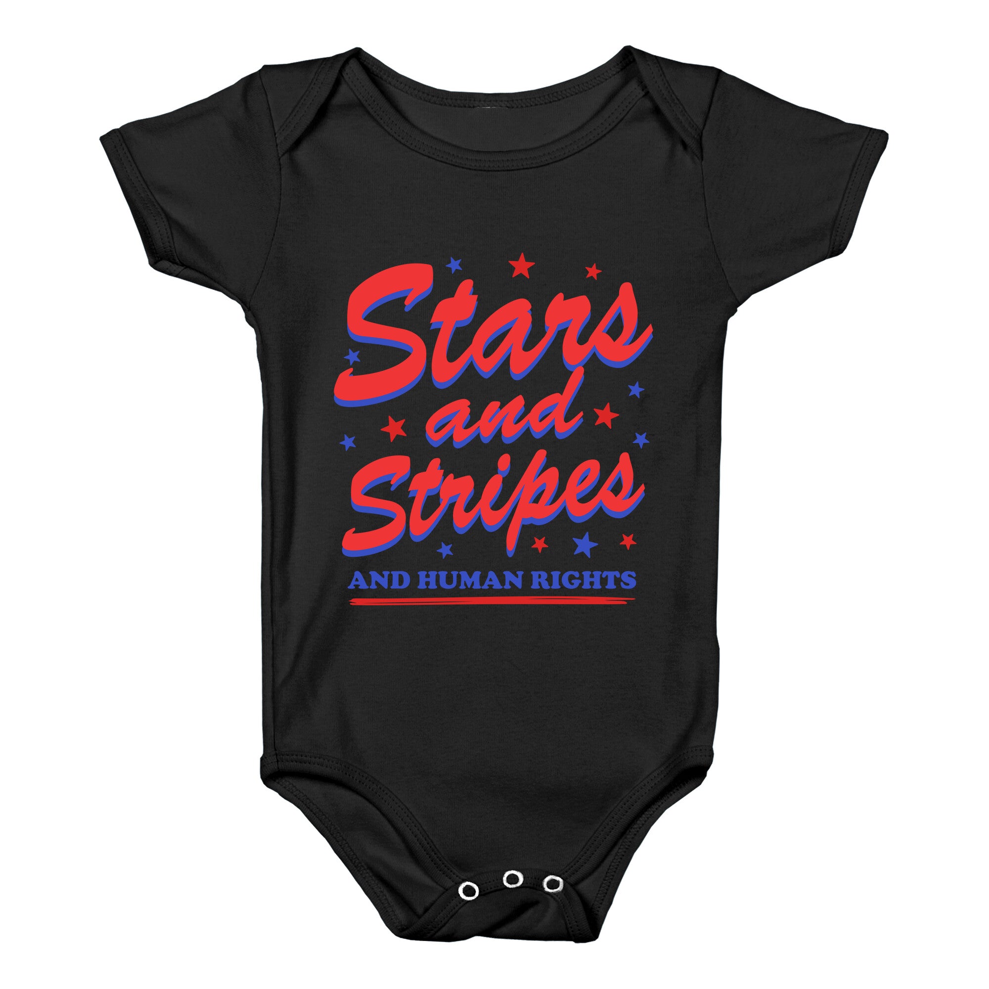 Starts Stripes Human Rights Baby One-Piece