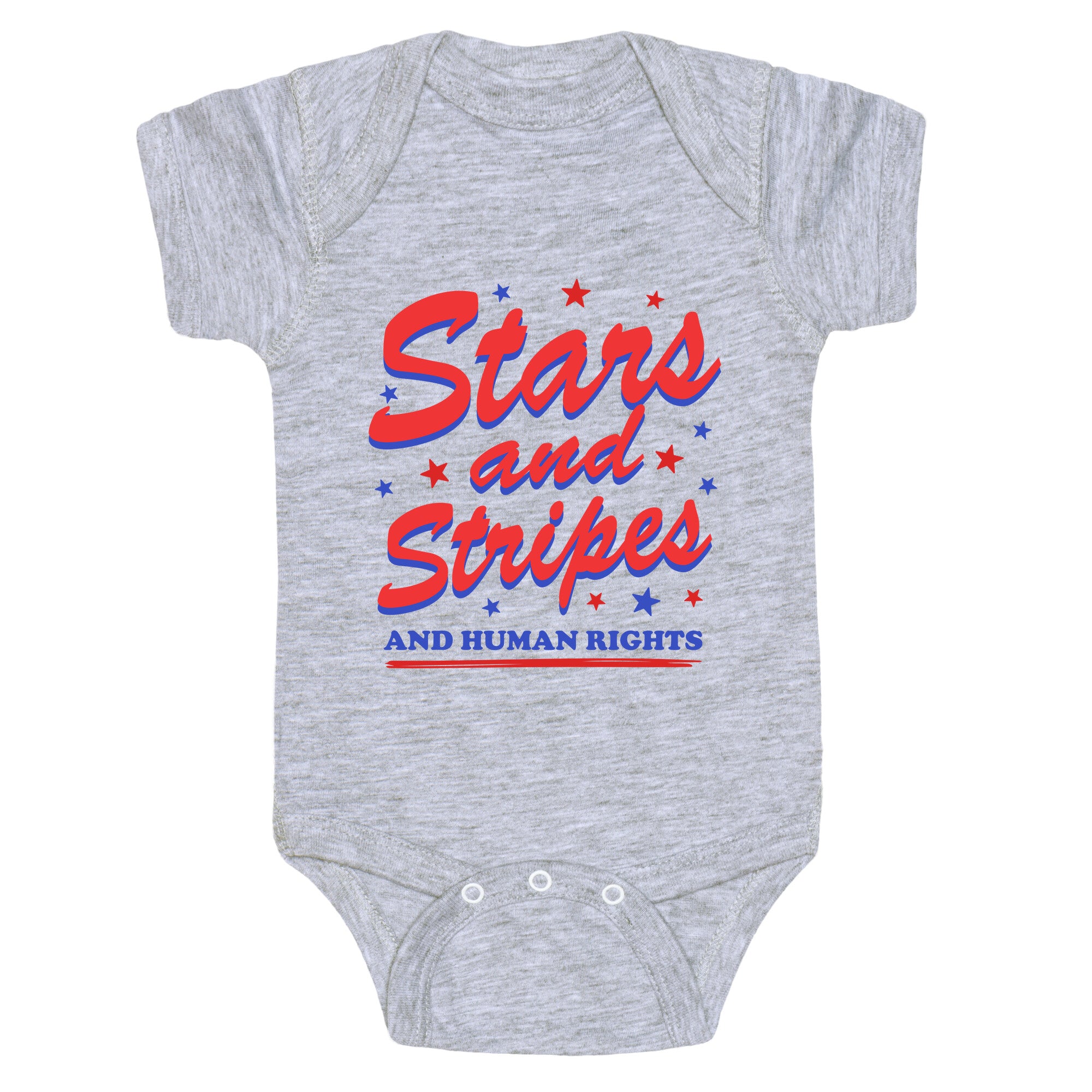 Starts Stripes Human Rights Baby One-Piece