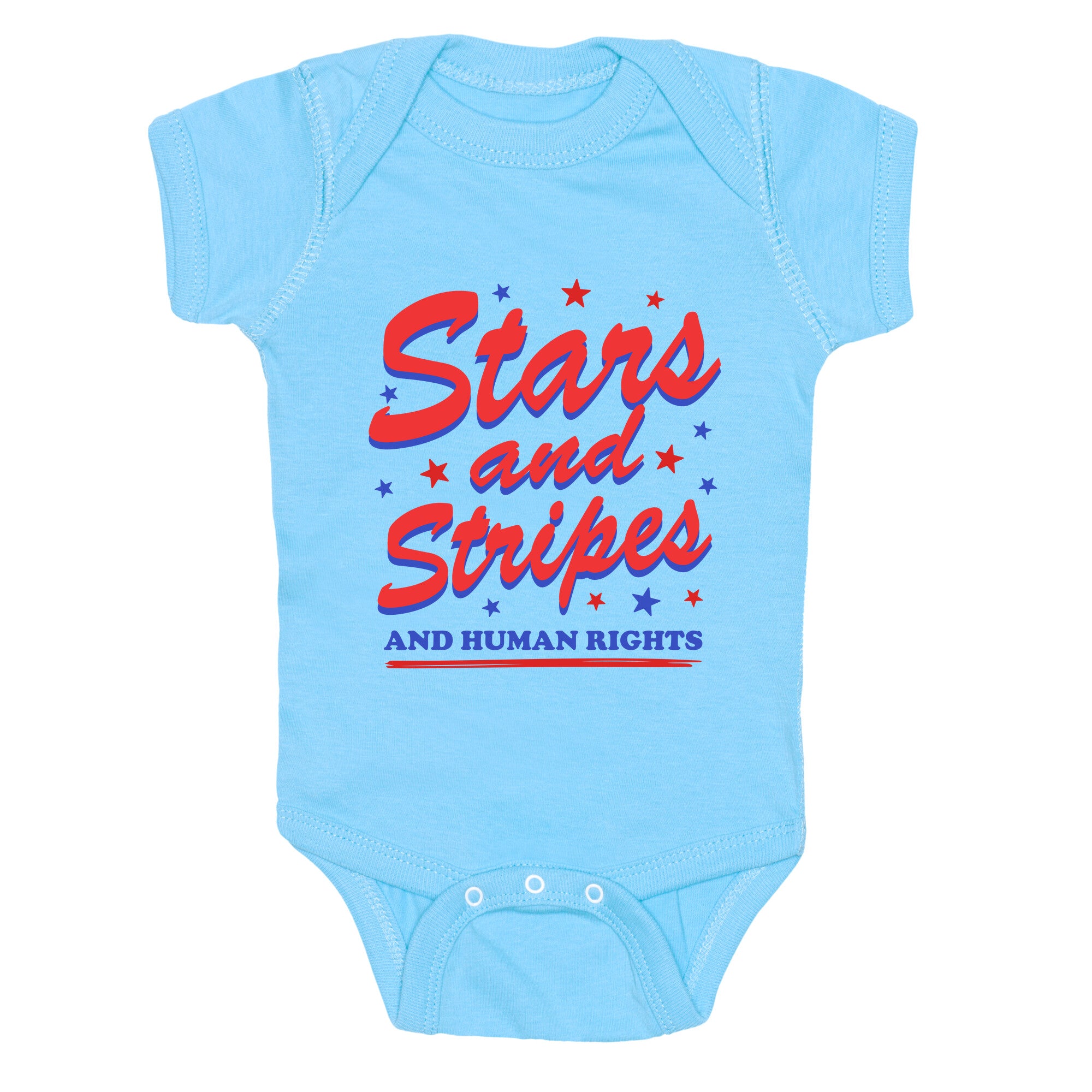 Starts Stripes Human Rights Baby One-Piece