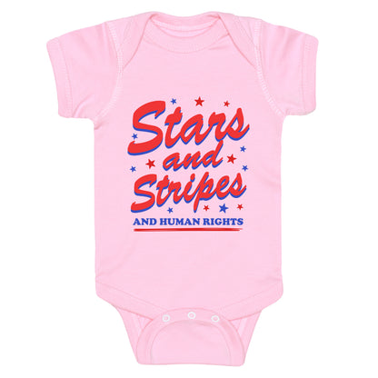Starts Stripes Human Rights Baby One-Piece
