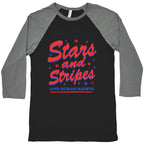 Starts Stripes Human Rights Baseball Tee