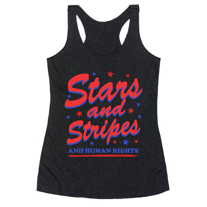 Starts Stripes Human Rights Racerback Tank