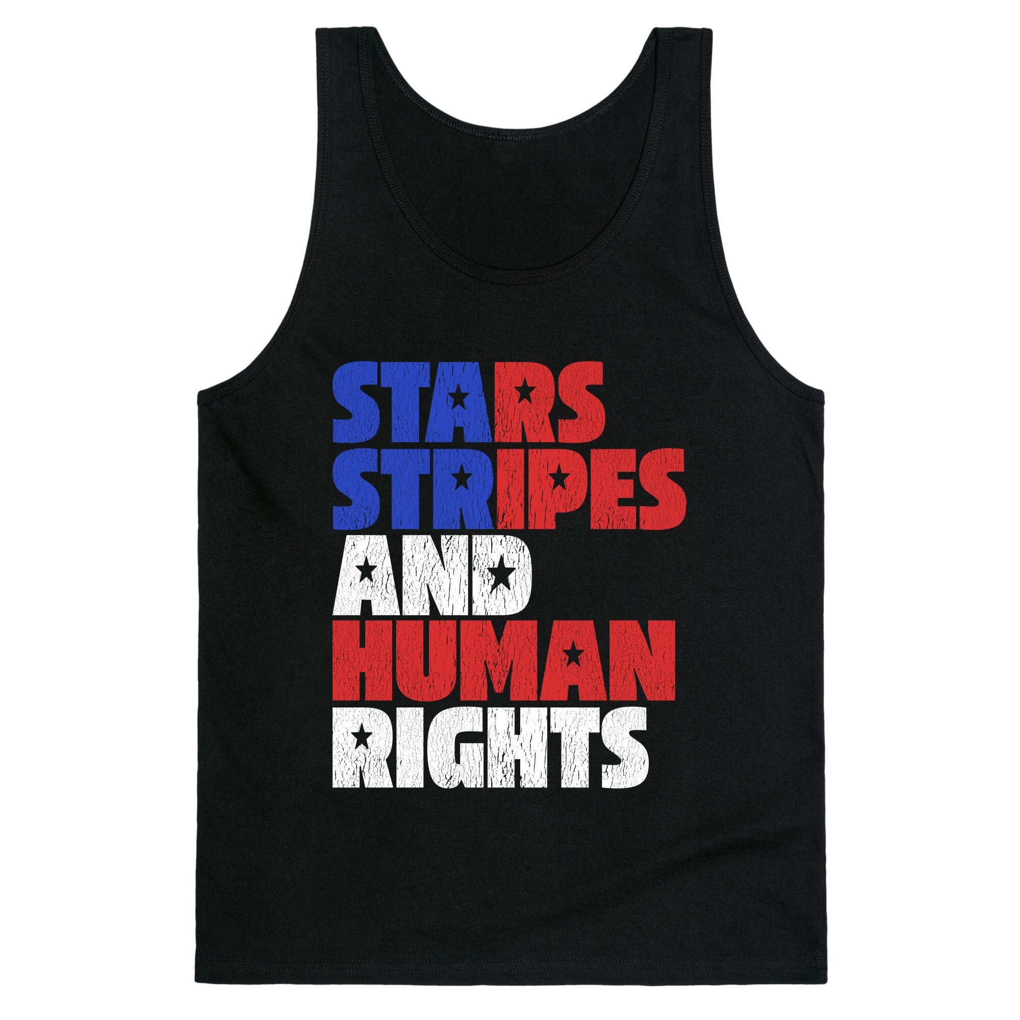 Starts Stripes Human Rights July 4th Tank Top
