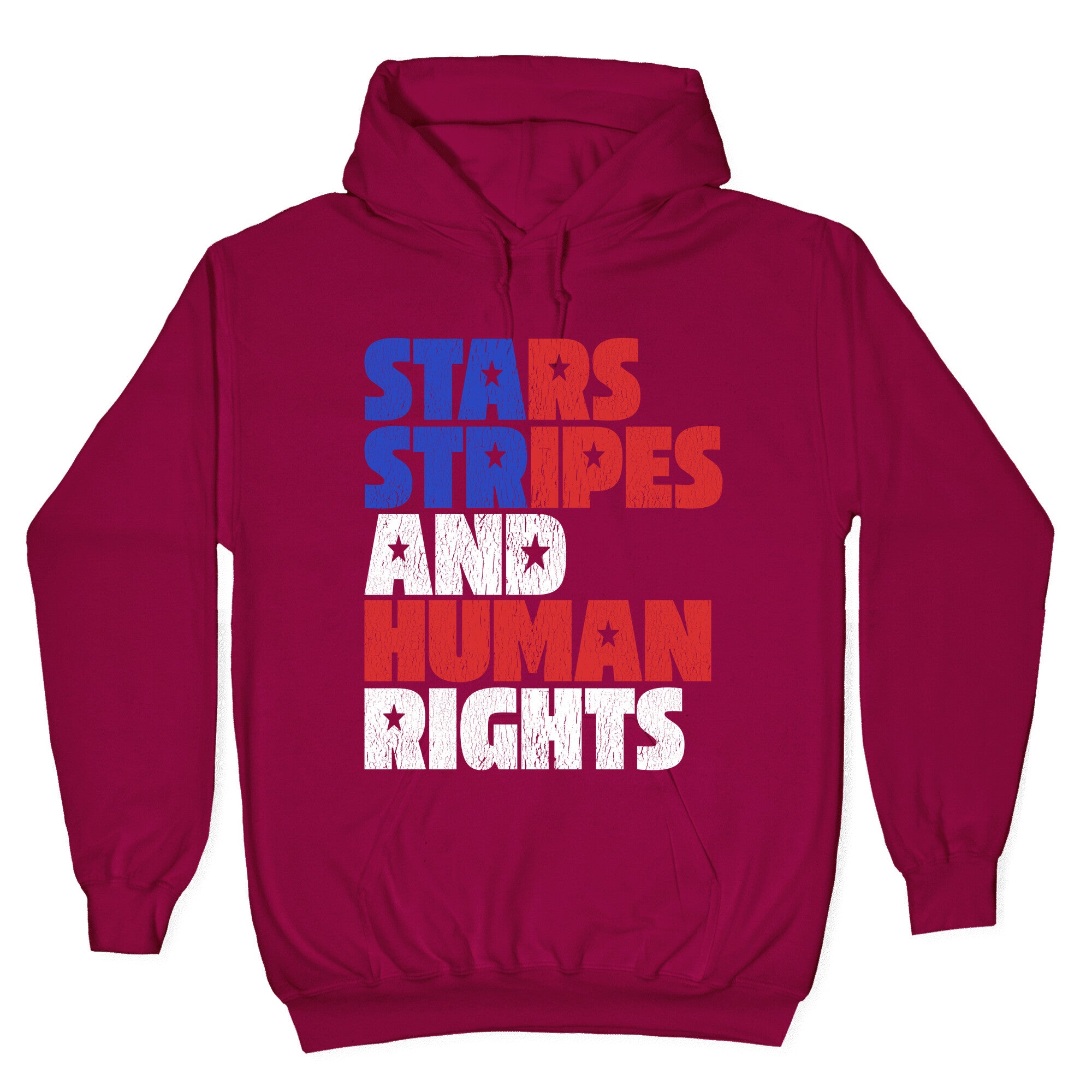 Starts Stripes Human Rights July 4th Hoodie
