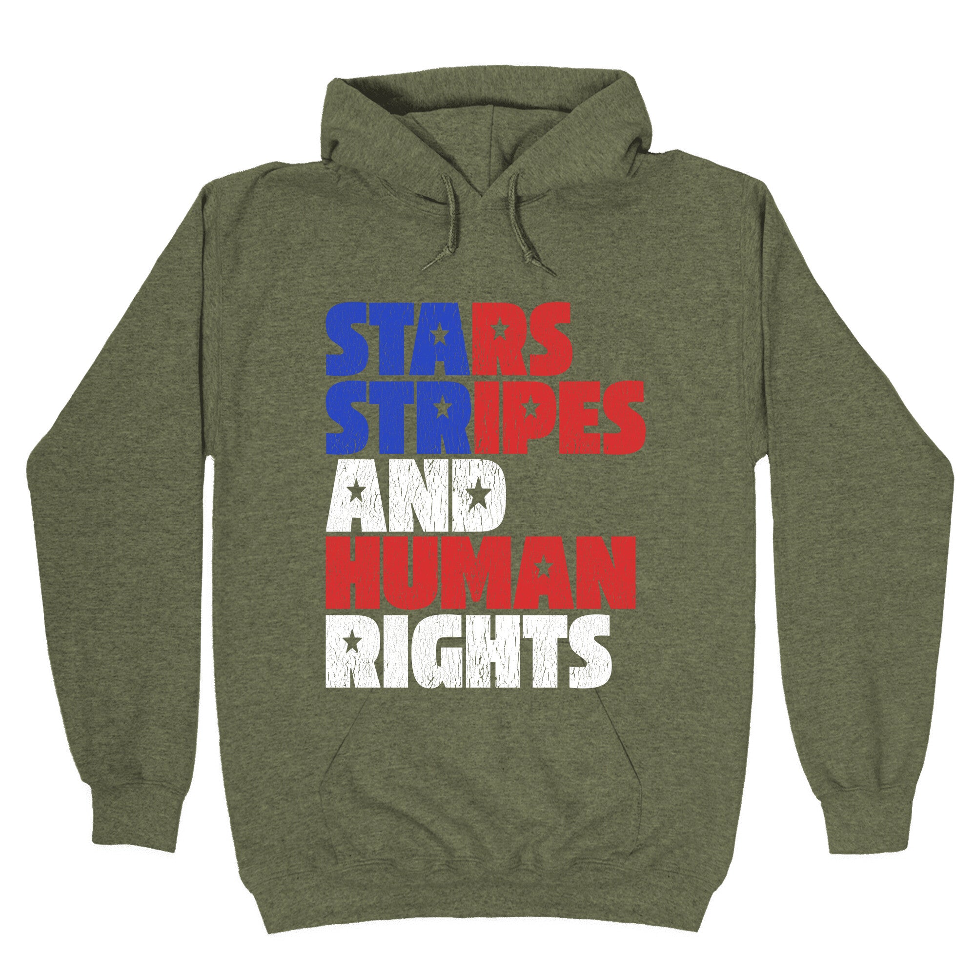 Starts Stripes Human Rights July 4th Hoodie