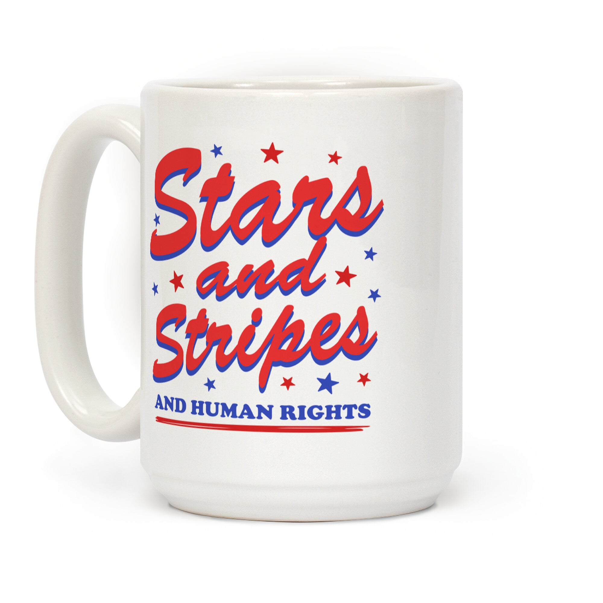 Starts Stripes Human Rights Coffee Mug