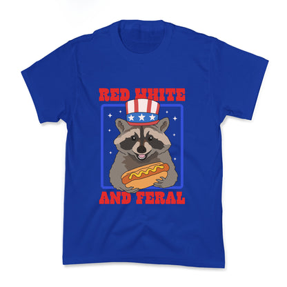 Red White And Feral Kids Tee