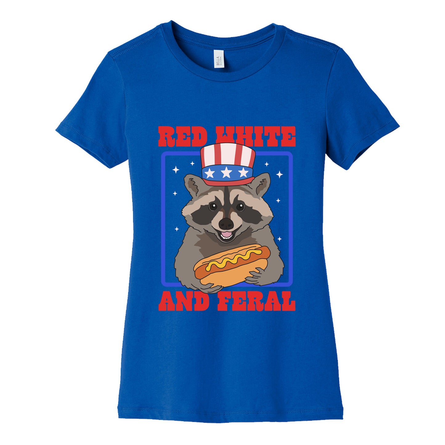 Red White And Feral Womens Cotton Tee