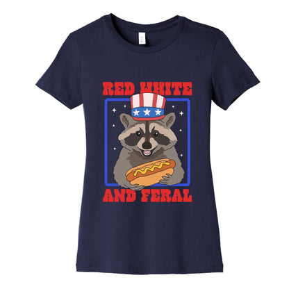 Red White And Feral Womens Cotton Tee